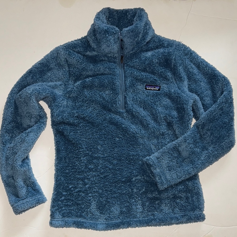 Patagonia Los Gatos light blue quarter zip pullover sweater women’s Medium M